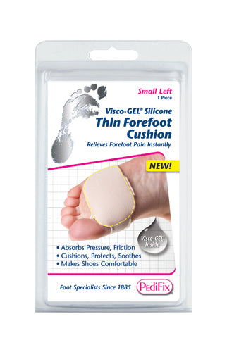 Visco gel Silicone Thin Forefoot Cushion Large Left All Care Store