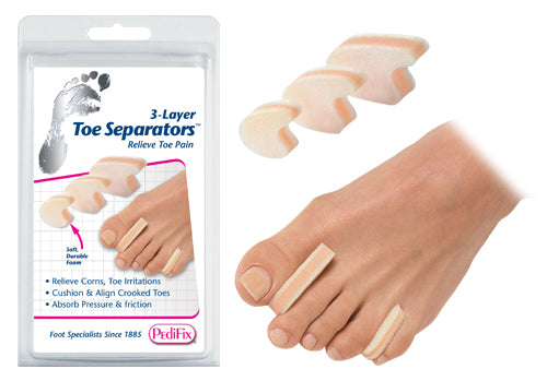 3 layer Toe Separators Large  Pk/6   All Care Store