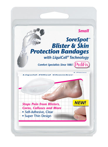 Sorespot Blister & Skin (pk/4) Protection Bandages Small All Care Store