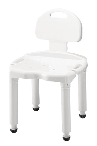 Bath Bench Composite W/ Back Knocked down carex All Care Store