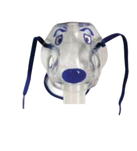 Disposable Nebulizer for Kids With Spike Dog Mask in 7' Tube