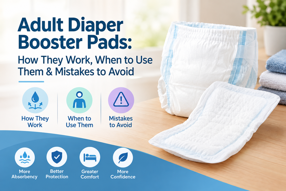 Adult Diaper Booster Pads: How They Work, When to Use Them & Mistakes to Avoid