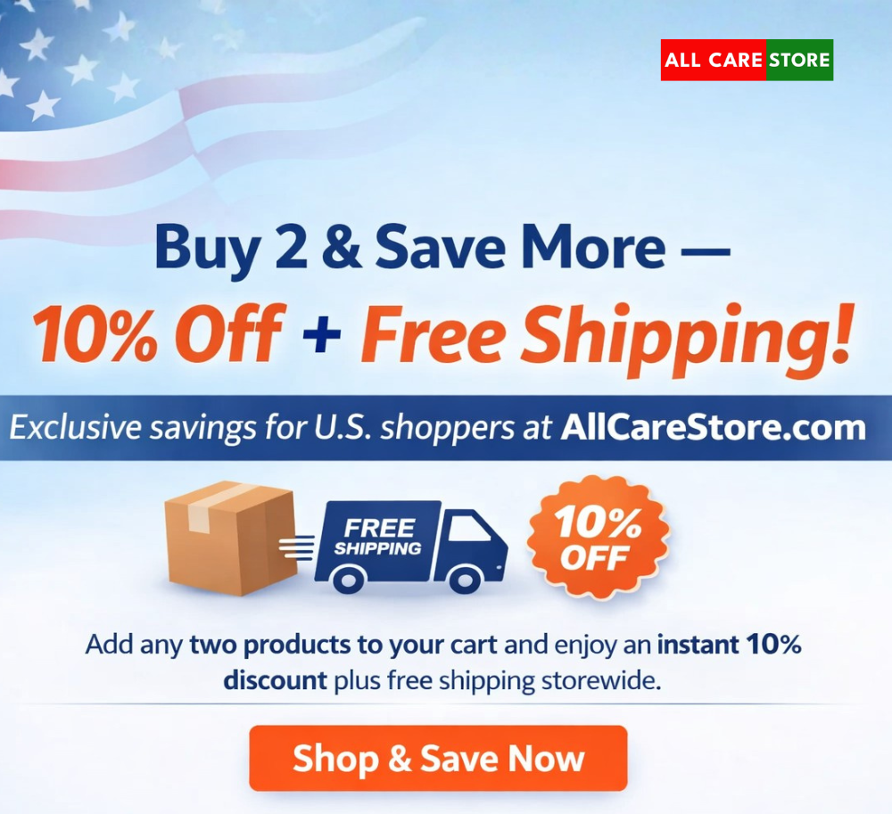 All Care Store Coupon: Get 10% Off + Free U.S. Shipping