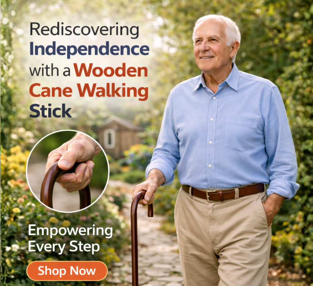 All Care Store - Wooden Cane