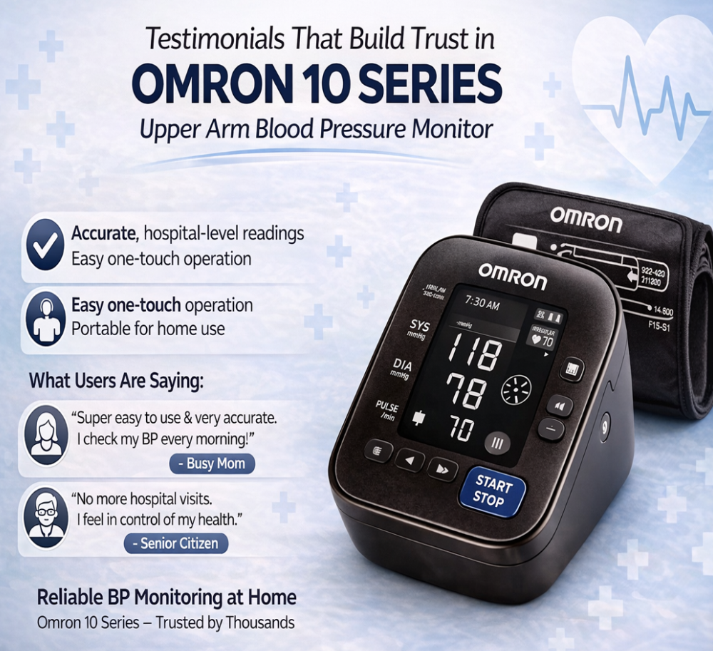 Testimonials That Build Trust In Omron 10 Series Upper Arm BP Monitor