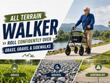 All Terrain Walker: Roll Confidently Over Grass, Gravel & Sidewalks
