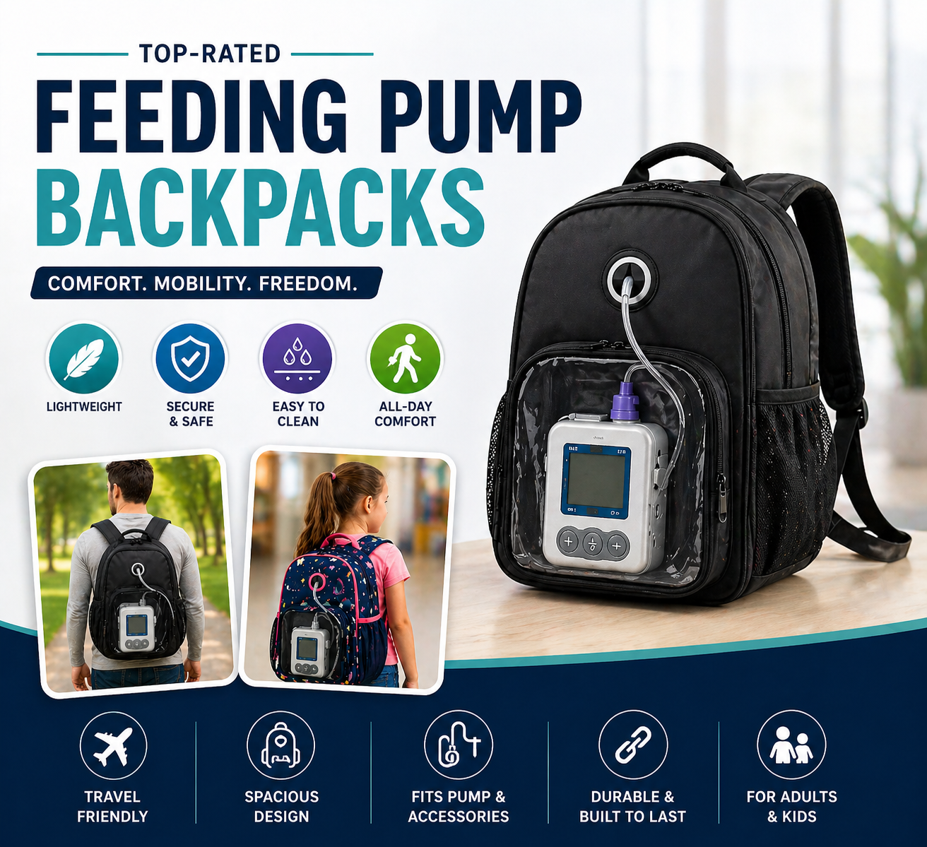 Feeding Pump backpacks