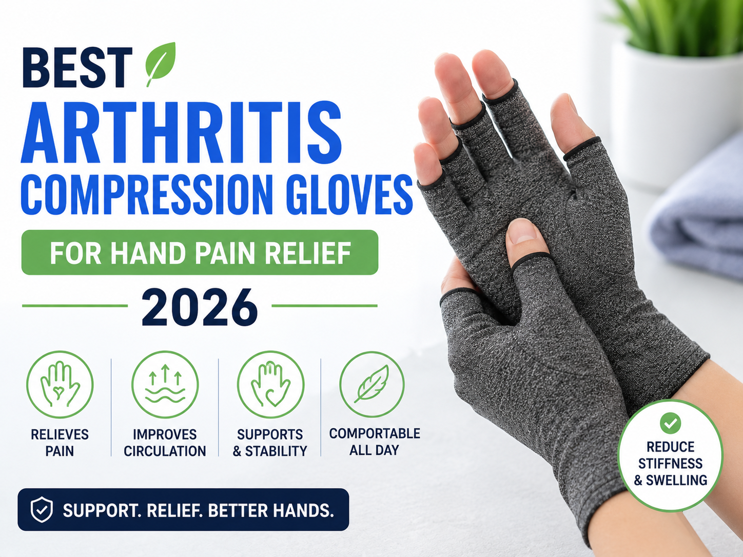 Best Arthritis Compression Gloves for Hand Pain Relief 2026