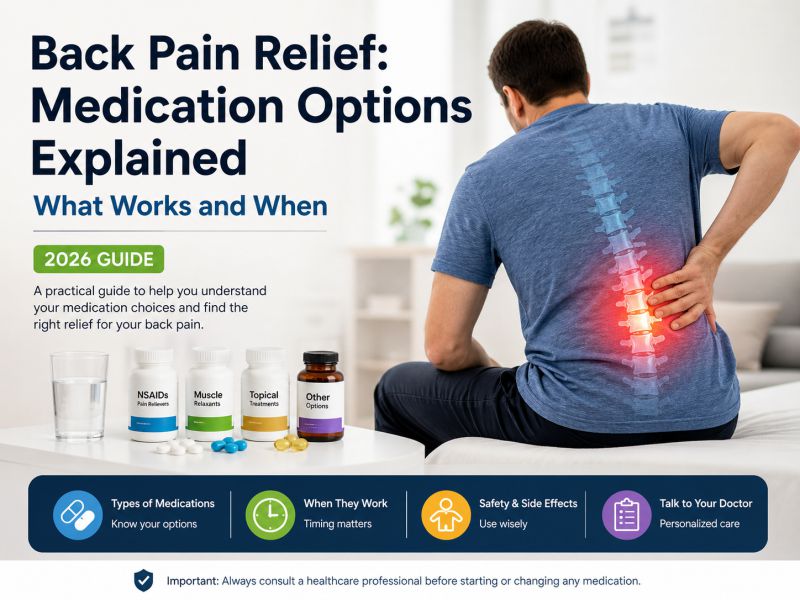Back Pain Relief: Medication Options Explained — What Works and When (2026 Guide)