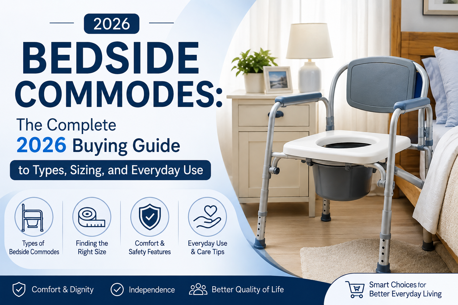 Bedside Commodes: The Complete 2026 Buying Guide to Types, Sizing, and Everyday Use