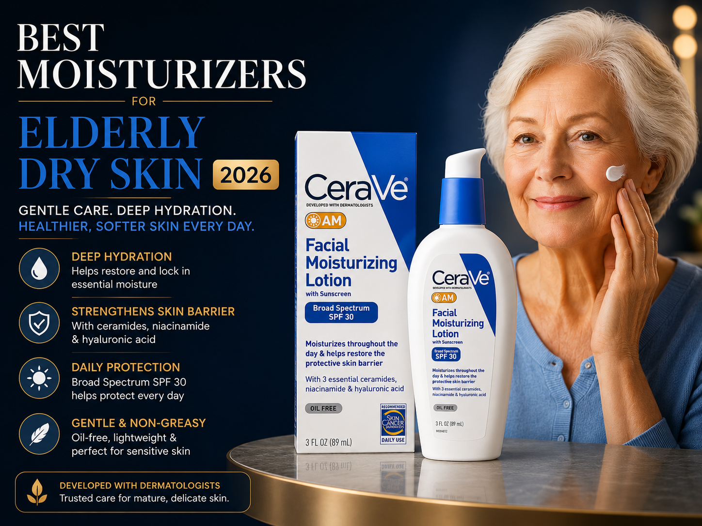 Best Moisturizers for elderly dry skin