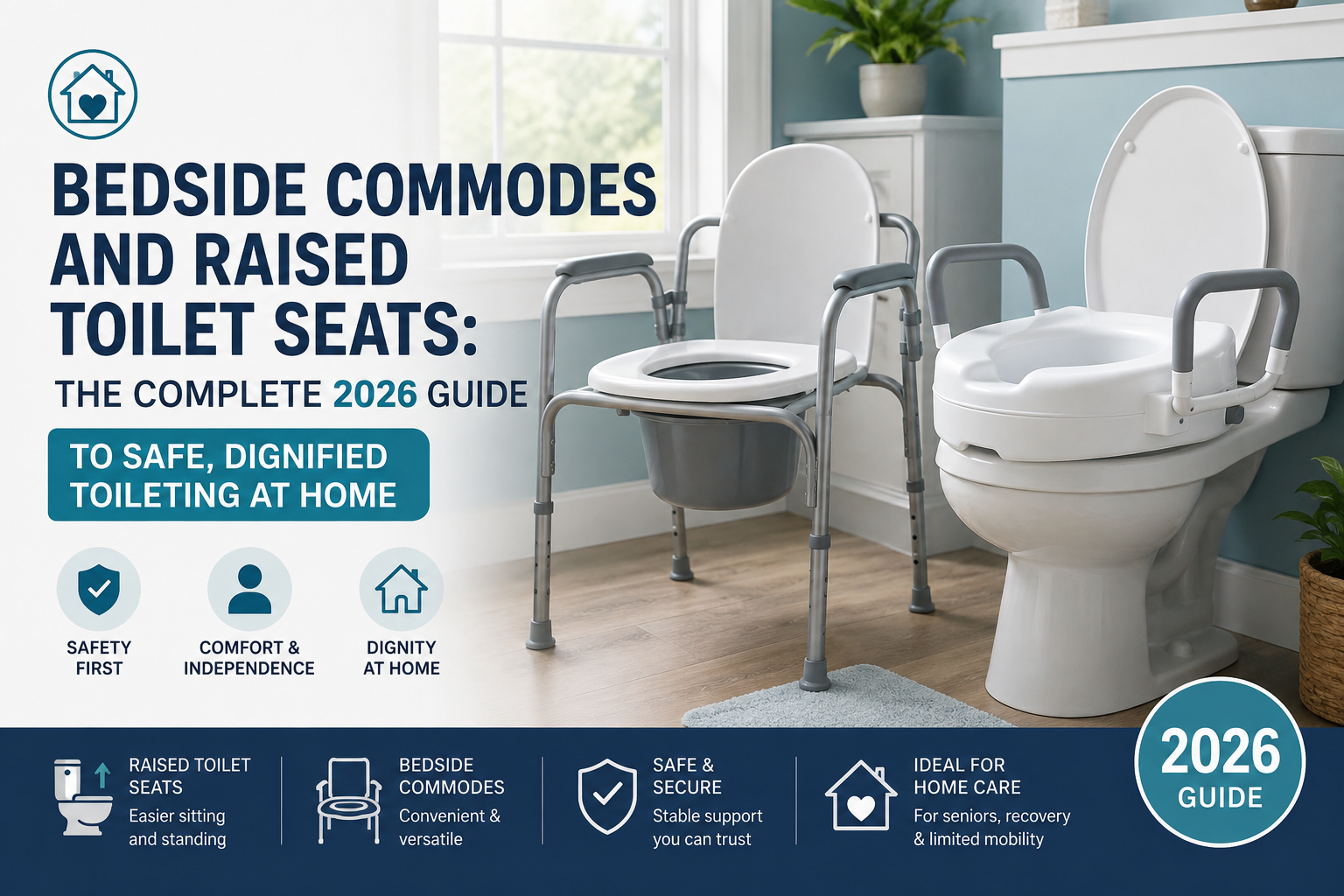Bedside Commodes and Raised Toilet Seats: The Complete 2026 Guide to Safe, Dignified Toileting at Home