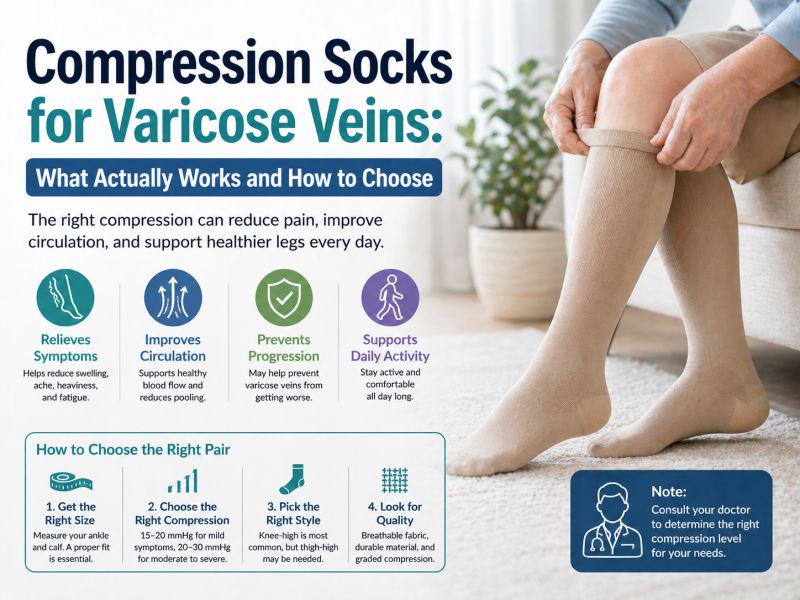 Compression Socks for Varicose Veins: What Actually Works and How to Choose