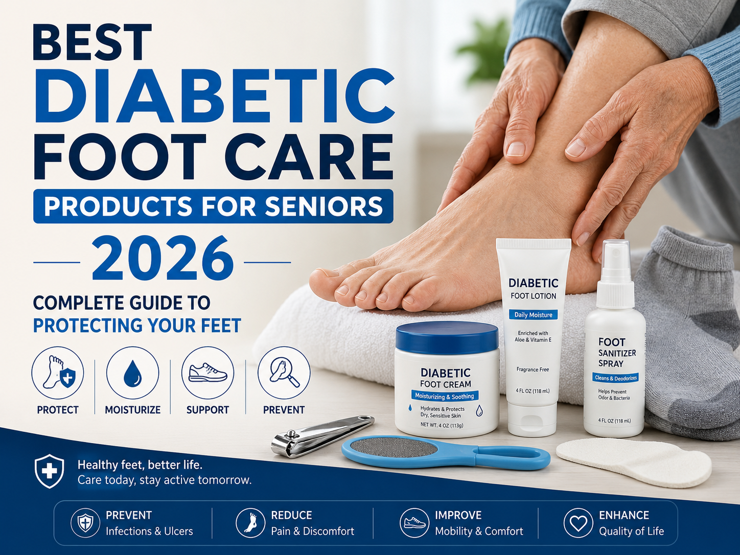Best Diabetic Foot Care Products for Seniors 2026: Complete Guide to Protecting Your Feet