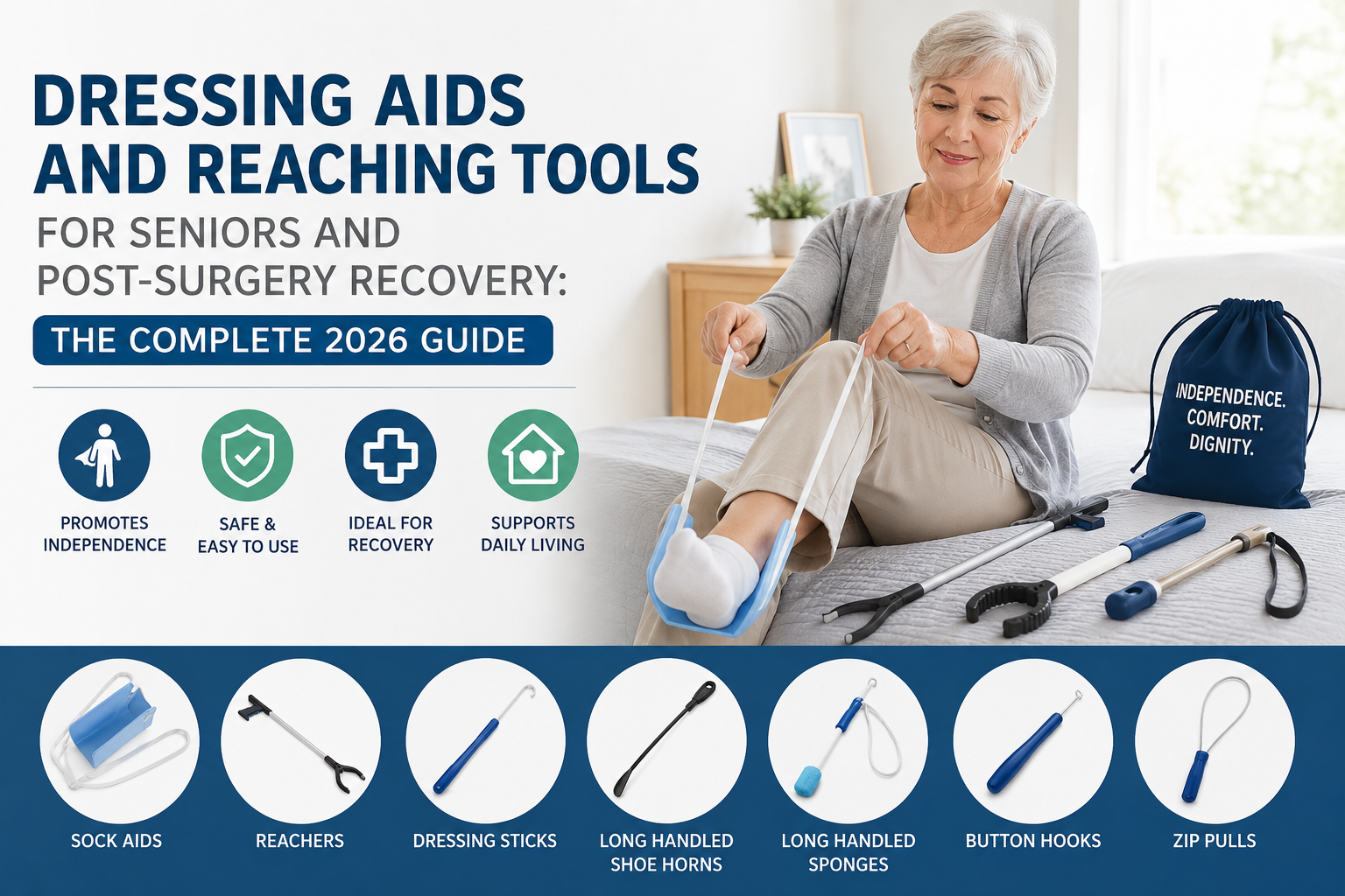 Dressing Aids and Reaching Tools for Seniors and Post-Surgery Recovery: The Complete 2026 Guide