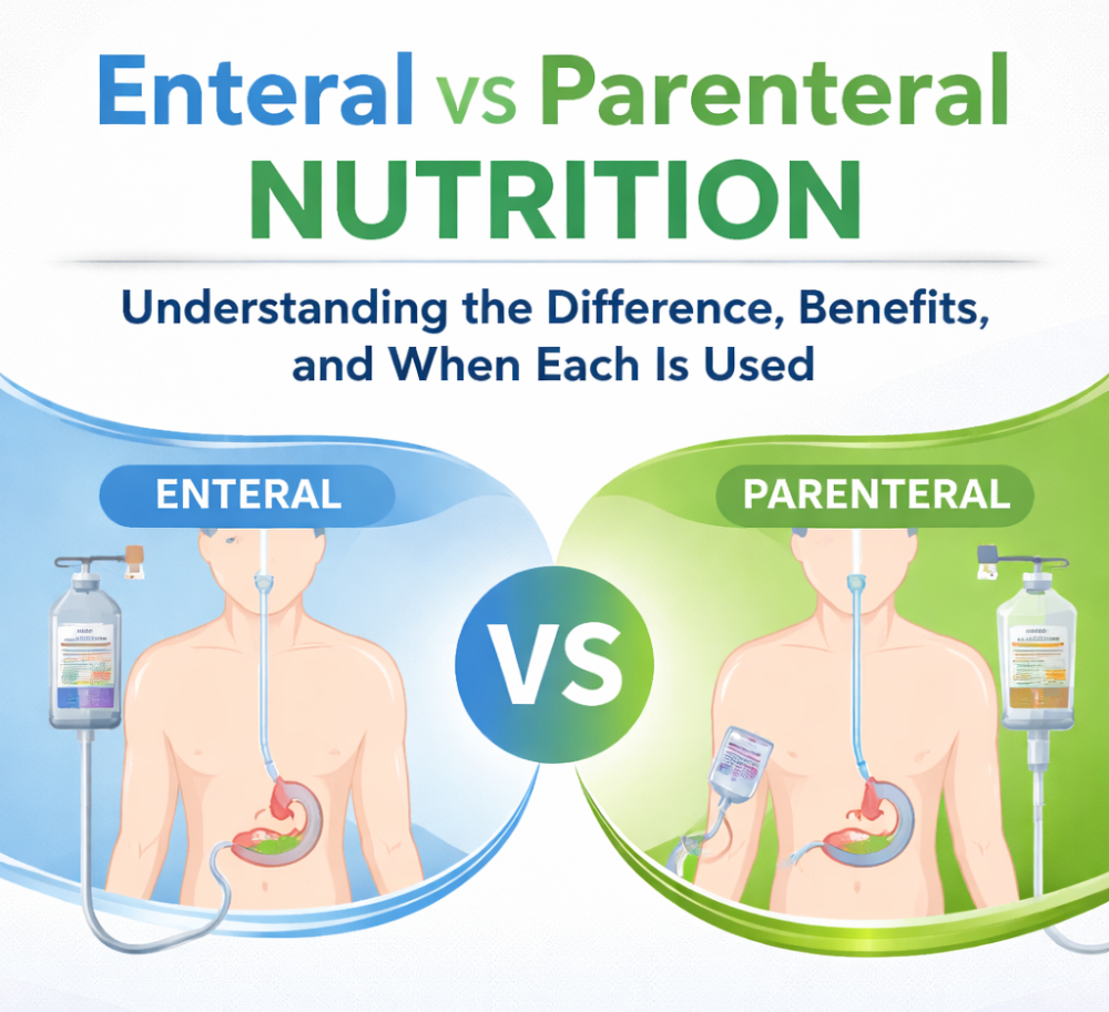 Enteral vs Parenteral Nutrition: Understanding the Difference, Benefits, and When Each Is Used