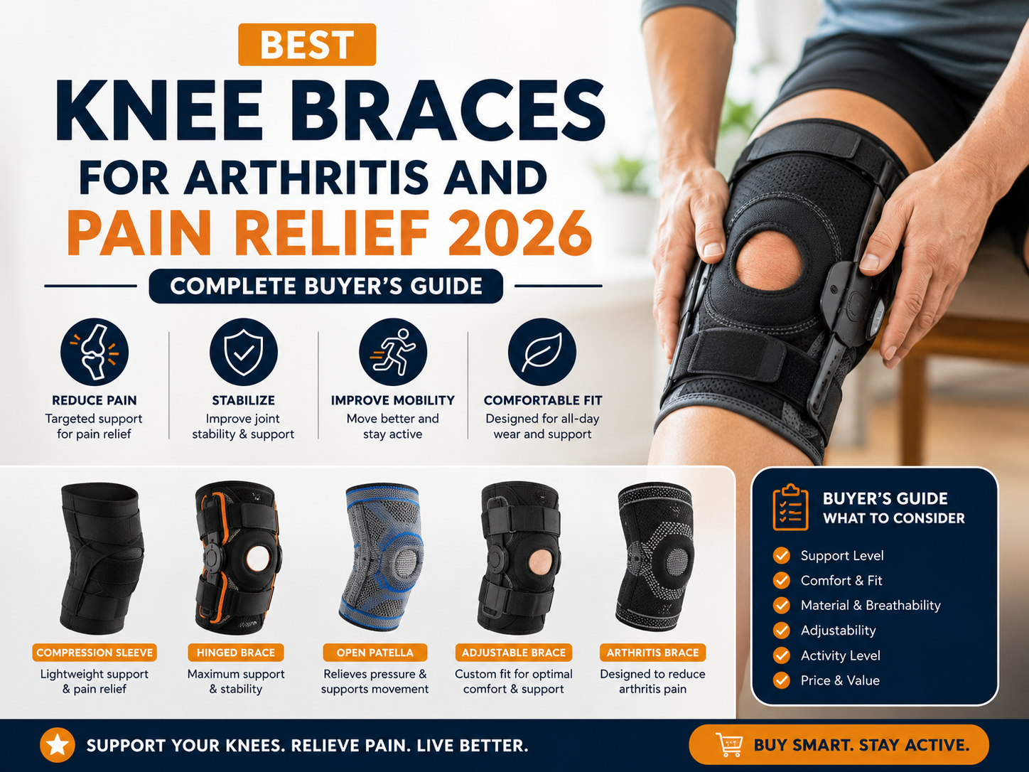 Best Knee Braces for Arthritis and Pain Relief 2026: Complete Buyer's Guide