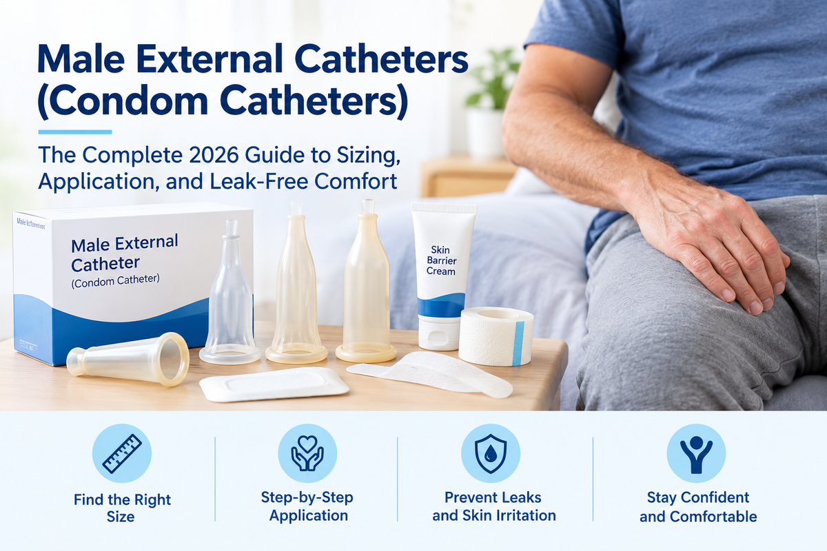 Male External Catheters (Condom Catheters): The Complete 2026 Guide to Sizing, Application, and Leak-Free Comfort