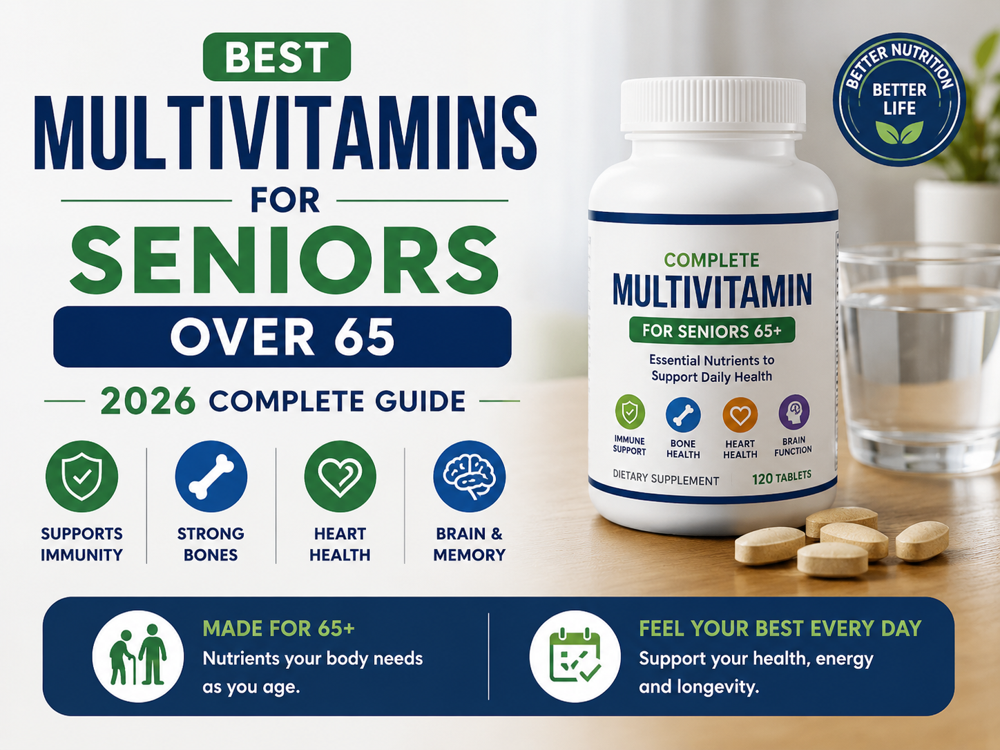 Best Multivitamins for Seniors Over 65: 2026 Complete Guide