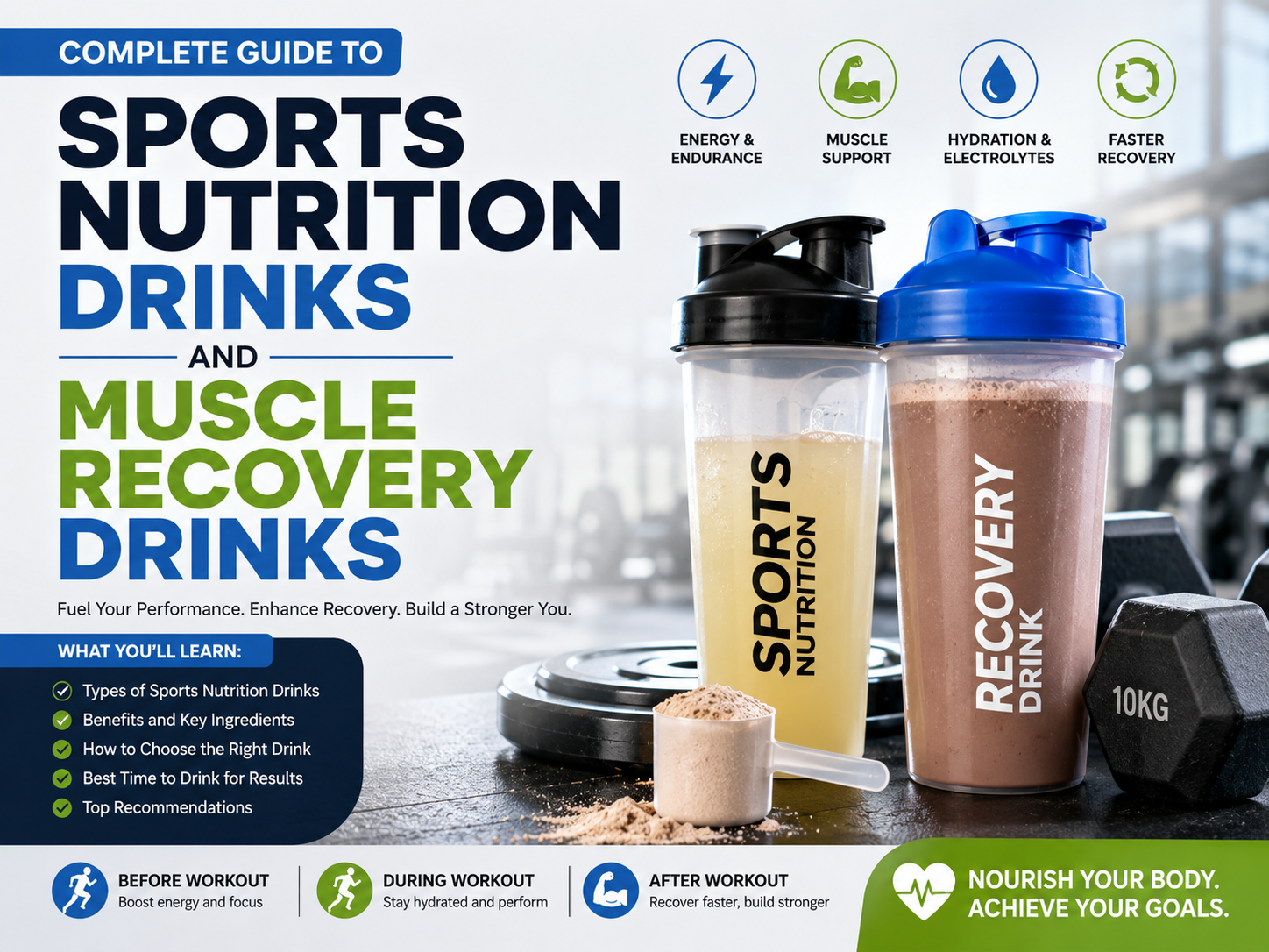 Complete Guide to Sports Nutrition Drinks and Muscle Recovery Drinks