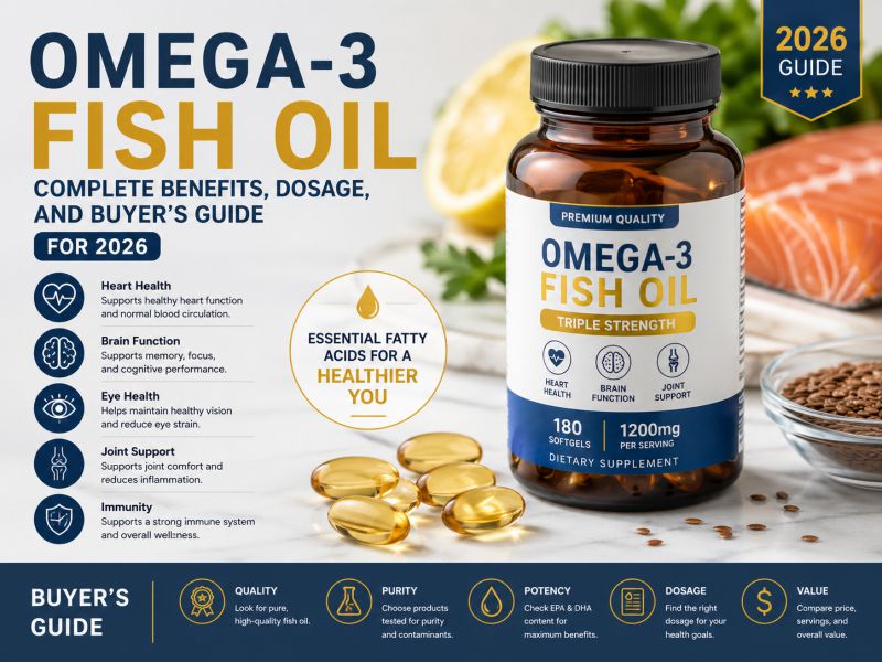 Omega-3 fish oil supplements for heart health and inflammation — AllCare Store