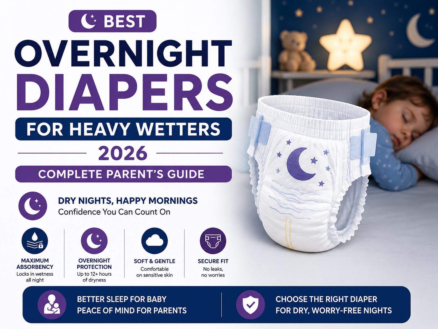 Best Overnight Diapers for Heavy Wetters 2026: Complete Parent's Guide