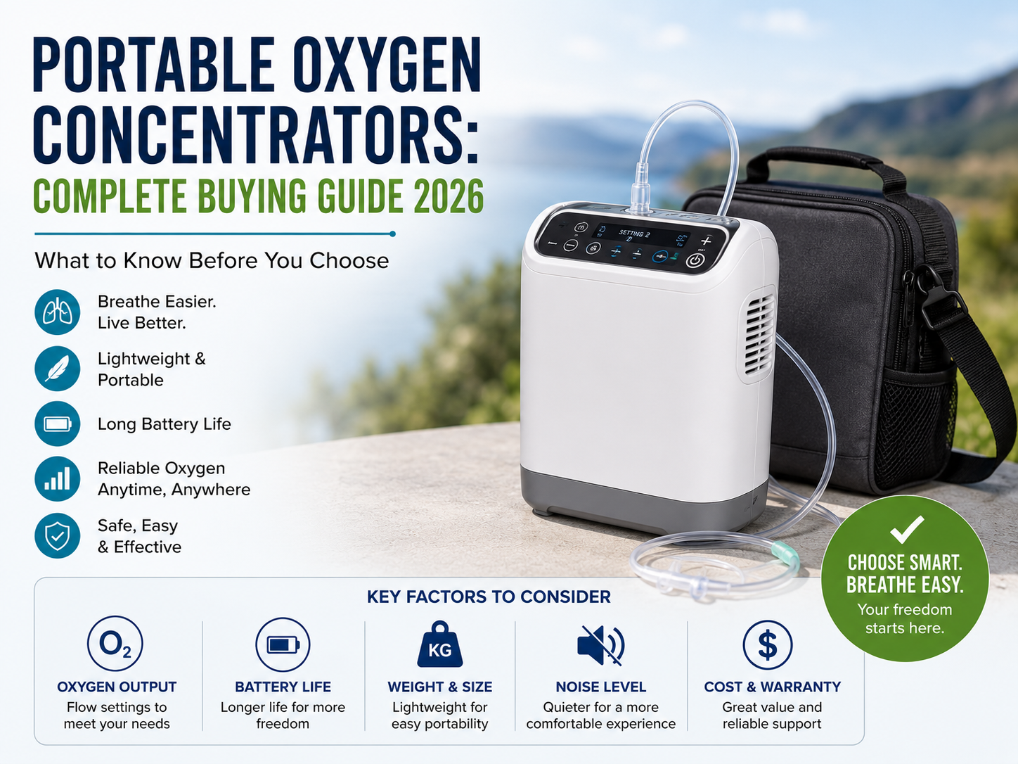Portable Oxygen Concentrators: Complete Buying Guide 2026 — What to Know Before You Choose