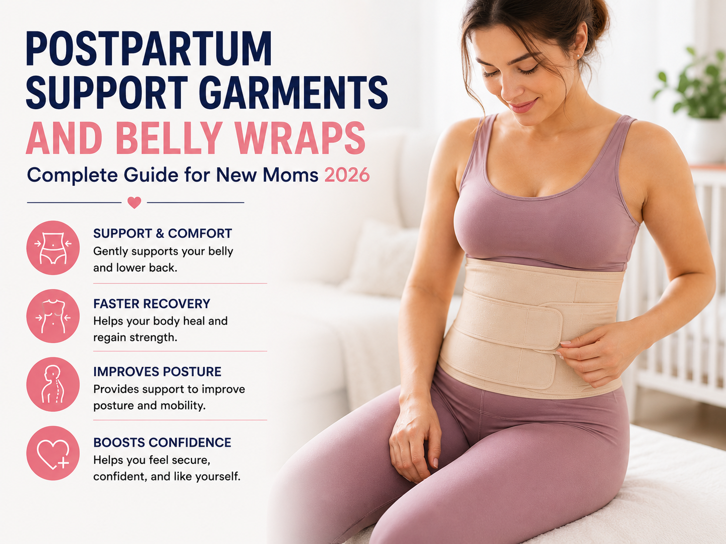 Postpartum Support Garments and Belly Wraps
