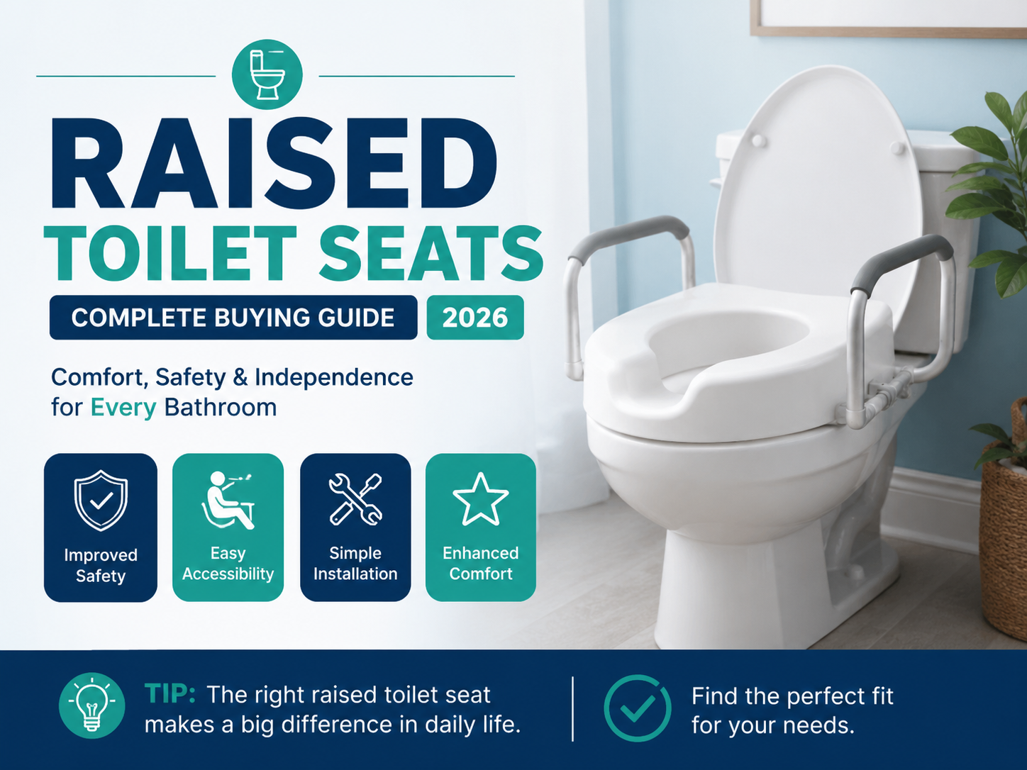 Raised Toilet Seats: Complete Buying Guide 2026