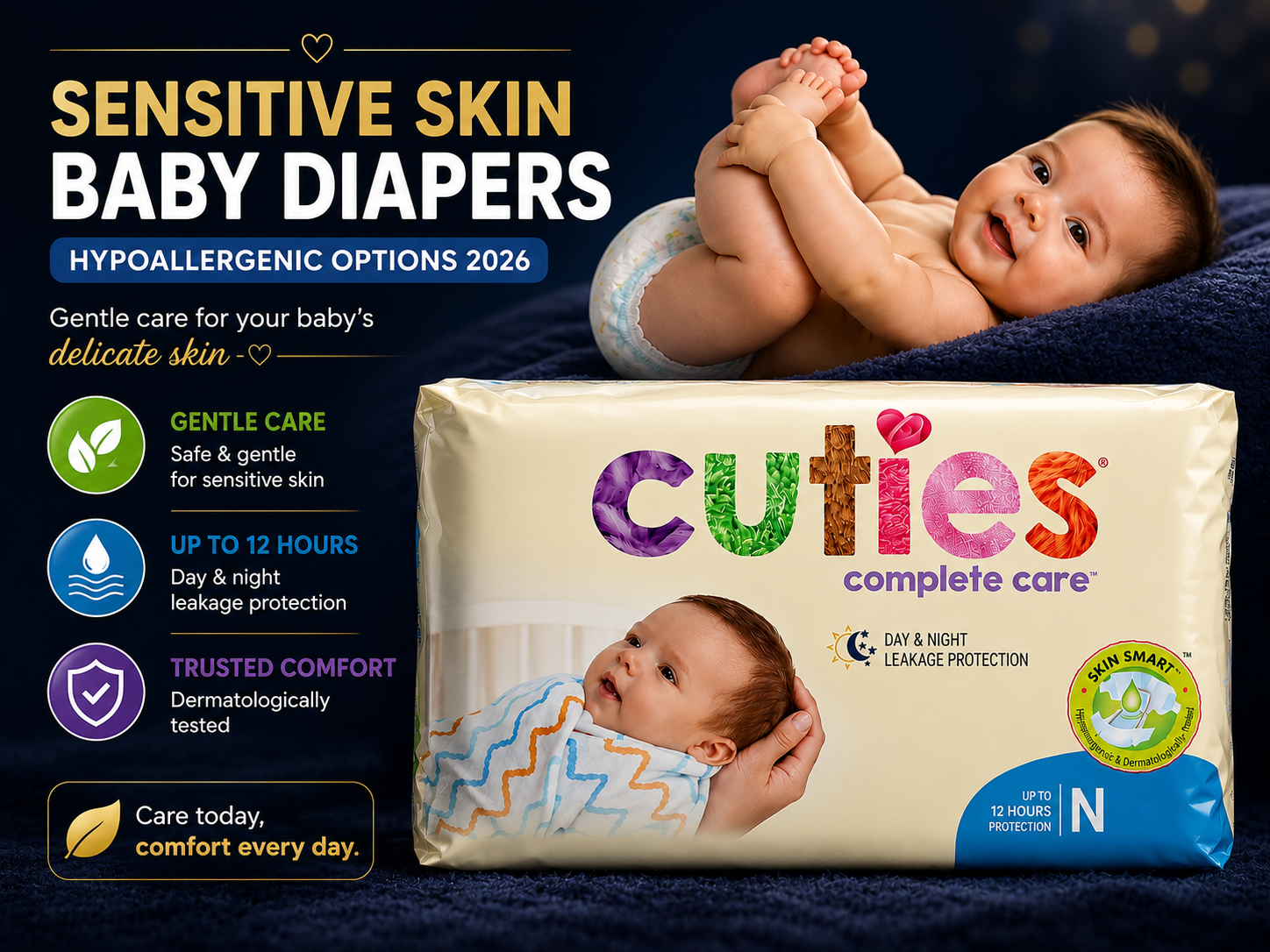 Sensitive Skin Baby Diapers: Hypoallergenic Options 2026