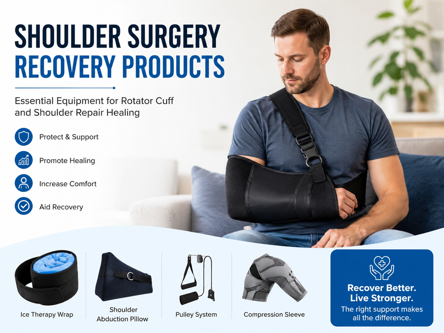 Shoulder Surgery Recovery Products: Essential Equipment for Rotator Cuff and Shoulder Repair Healing