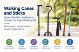 Walking Canes and Sticks: Types, Benefits, and How to Choose the Right Walking Aid
