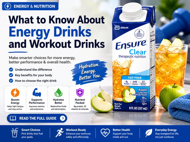 What to know about energy drinks and workout drinks
