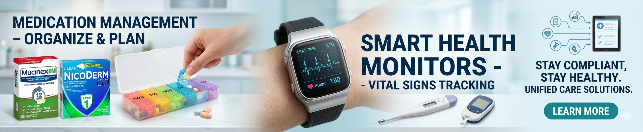 Medicine, Medication Management & Monitors