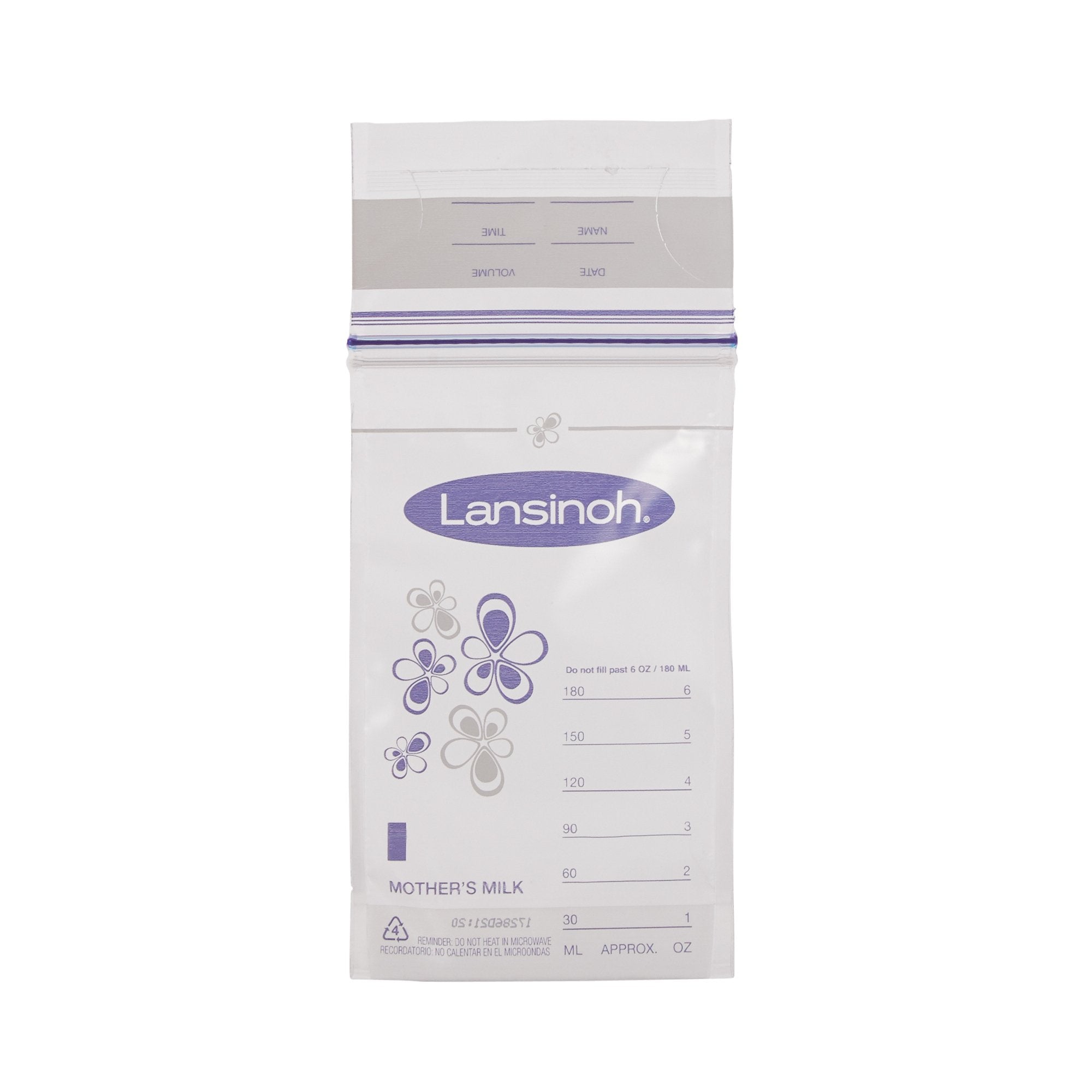 Breast milk storage bags for bottle feeding