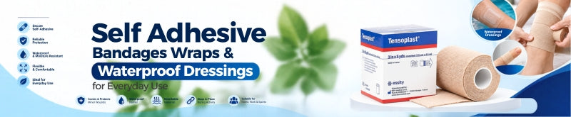 Self Adhesive Bandages Wraps & Waterproof Dressings for Everyday Use