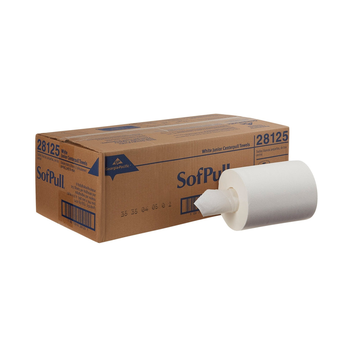 Perforated center pull paper towel roll