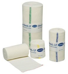 Elastic Bandage Shur-Band LF 4 Inch X 5 Yard Single Hook and Loop Closure Natural Sterile Standard Compression