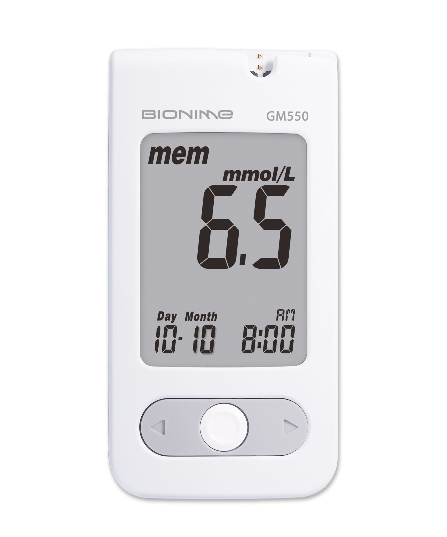 Blood Glucose Meter Kit Bionime 5 Seconds Stores up to 500 Results Requires Coding,Packaging Type- Each