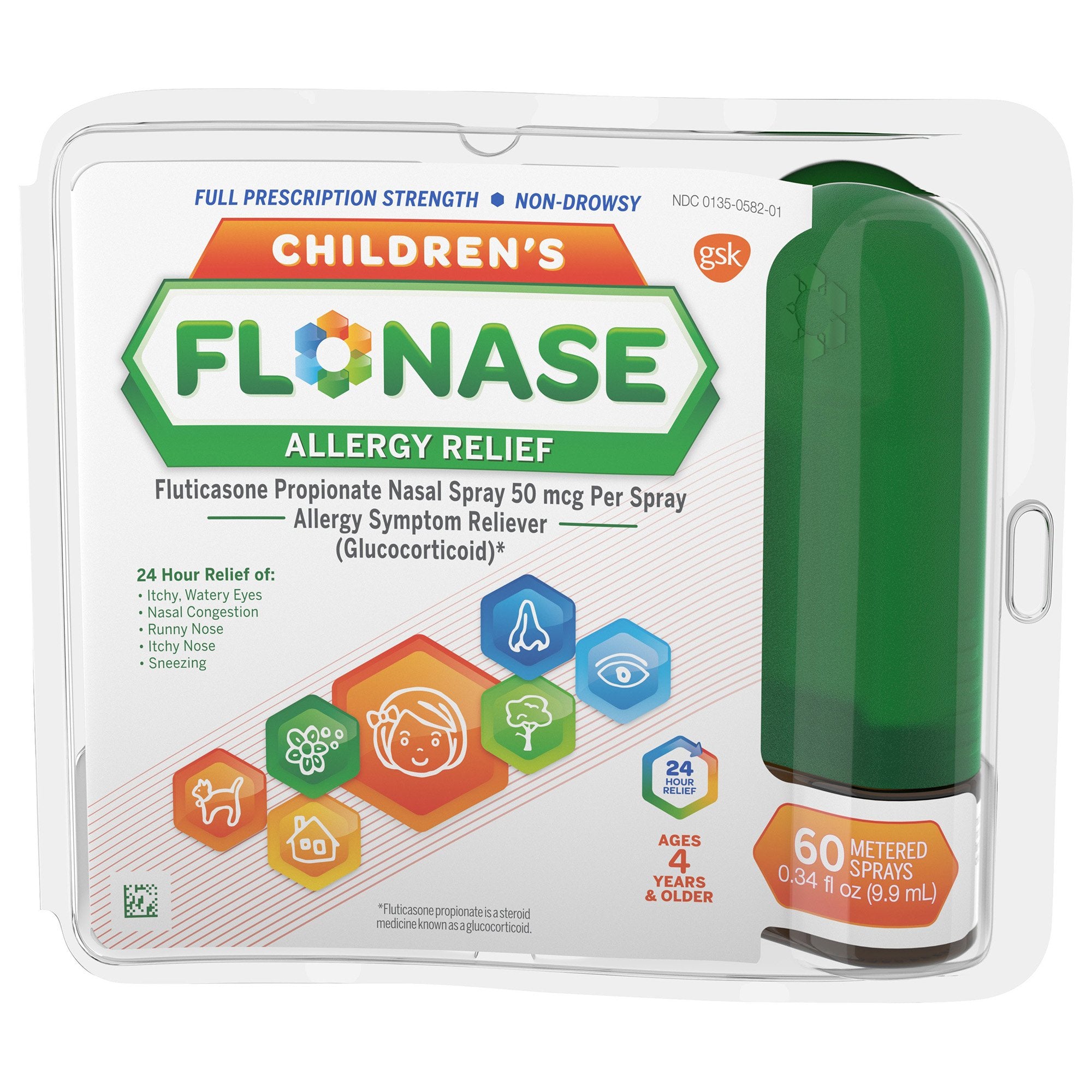 Allergy Relief Flonase 50 mcg Strength Nasal Spray 60 Dose