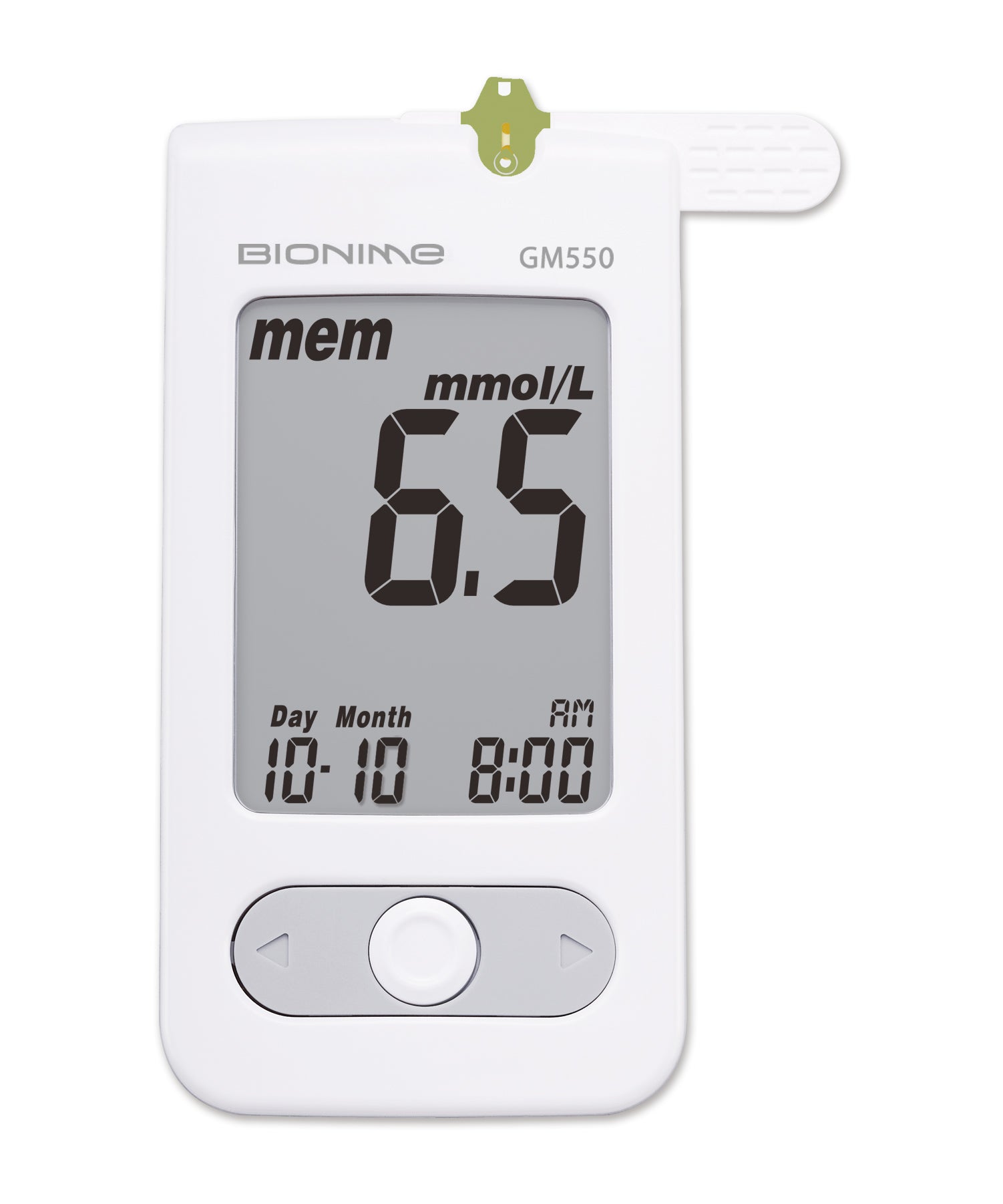 Blood Glucose Meter Kit Bionime 5 Seconds Stores up to 500 Results Requires Coding,Packaging Type- Each