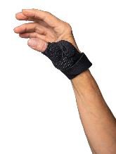 Thumb Brace CMC Controller Plus Adult Small / Medium Hook and Loop Strap Closure Left Hand Black
