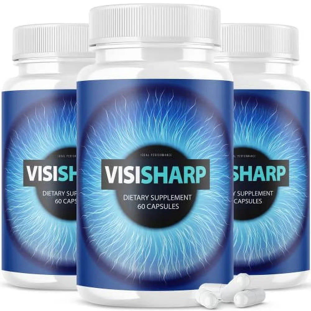 Visisharp Advanced Eye Health Formula for Eyes Pills Visi Sharp Supplement (3 Pack - 180 Capsules)