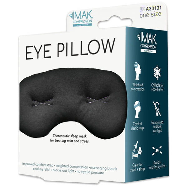 Cold Therapy Mask IMAK Eye Pillow Eye One Size Fits Most Cotton / Elastic / ergoBeads Reusable,Packaging Type- Each Default Title
