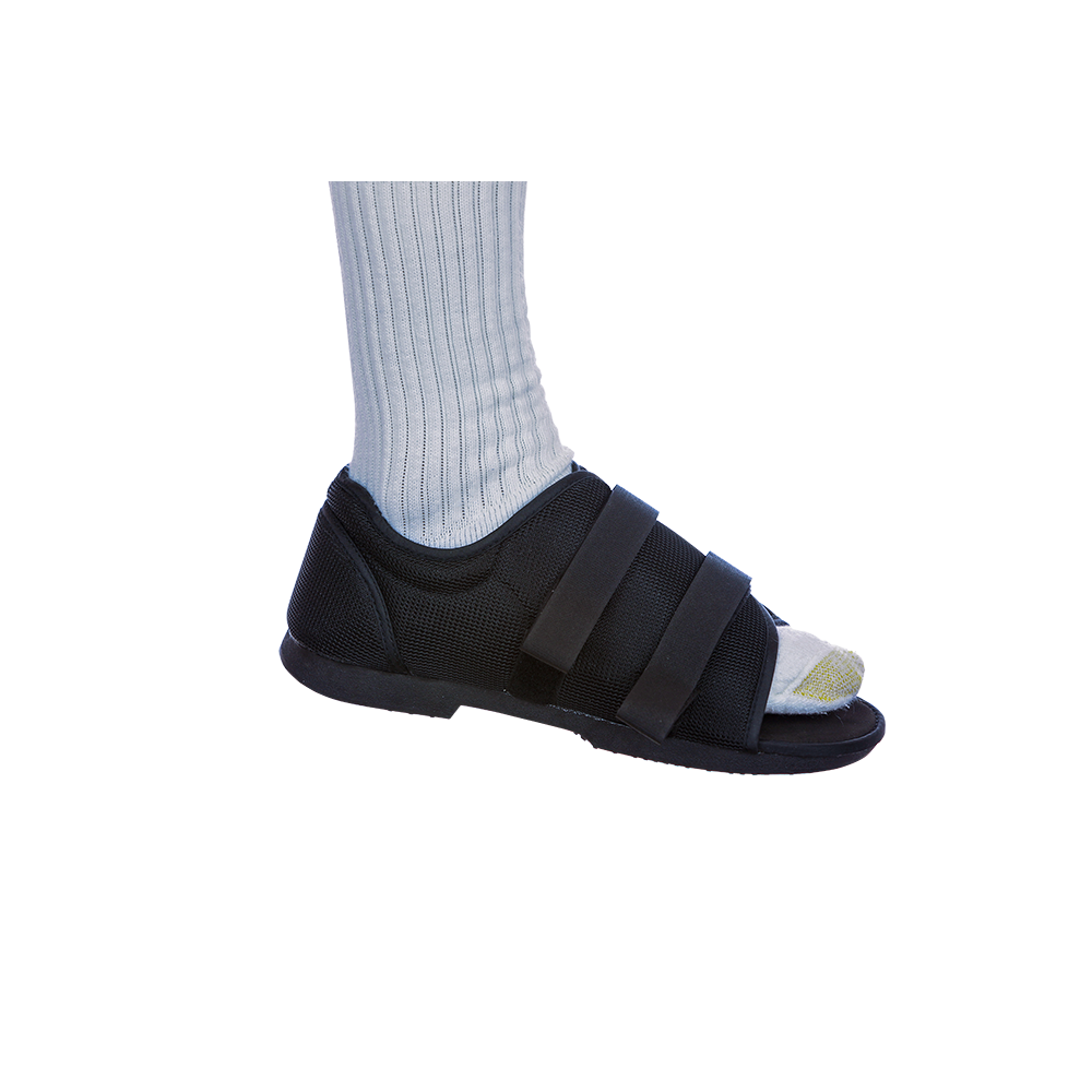 Post-Op Shoe Medium Female Black,Packaging Type- Each