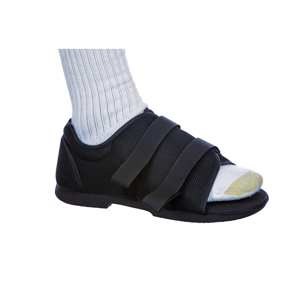 Post-Op Shoe Medium Female Black,Packaging Type- Each