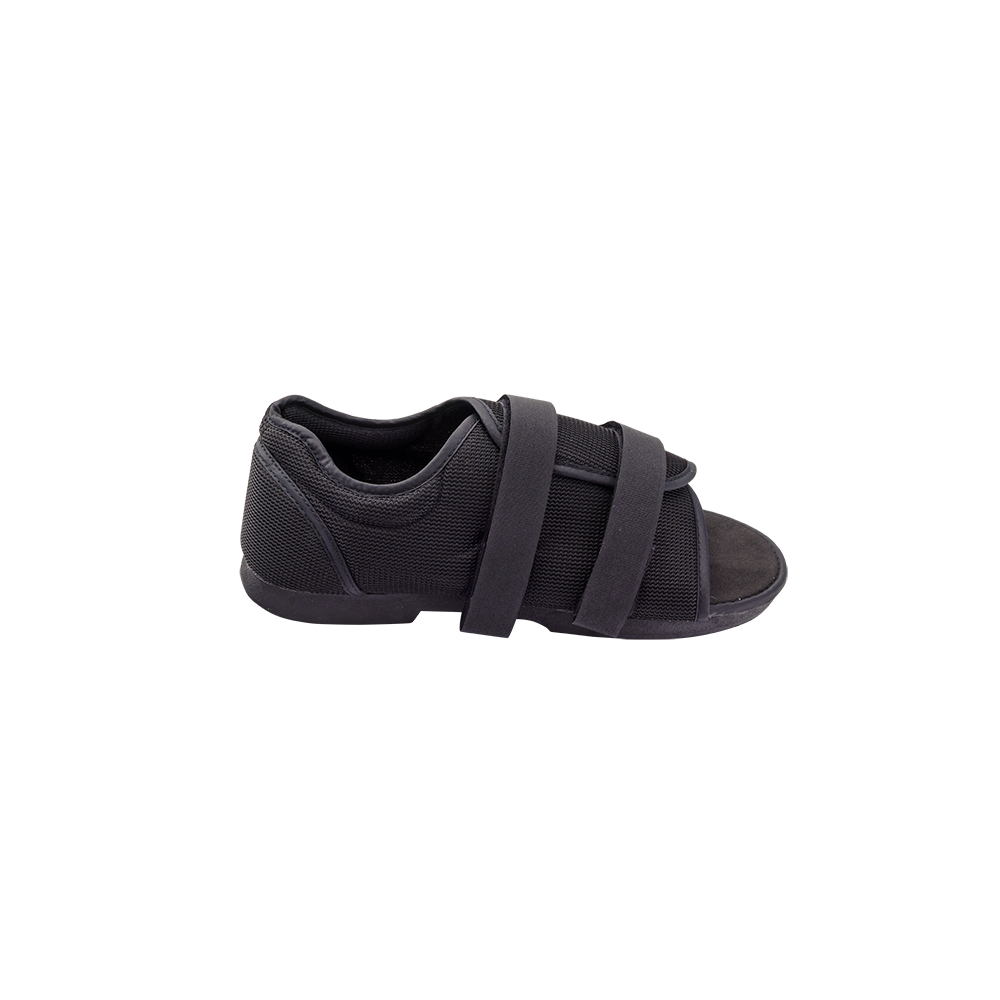 Post-Op Shoe Medium Female Black,Packaging Type- Each