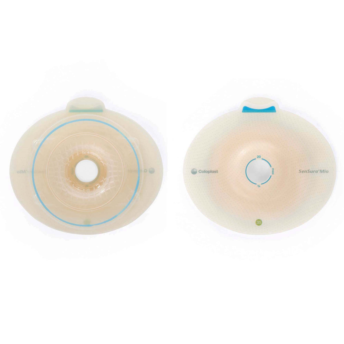Ostomy Barrier SenSura Mio Flex Precut, Standard Wear Elastic Adhesive 50 mm Flange Red Code System 13/16 Inch Opening | 5/Box 25 mm · Box of 5