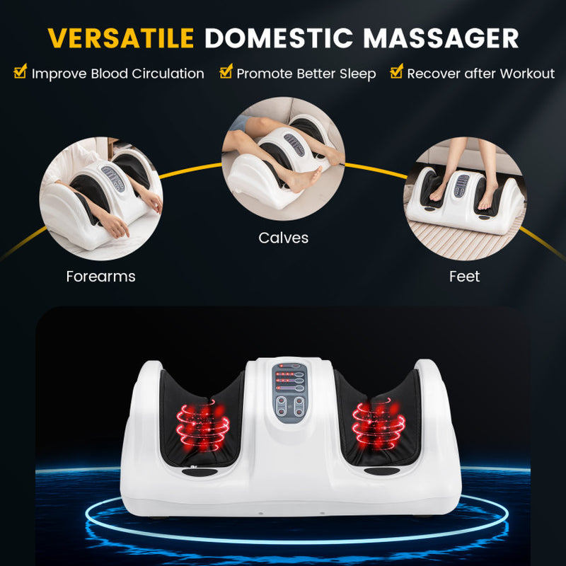 Therapeutic Shiatsu Foot Massager with High Intensity Rollers