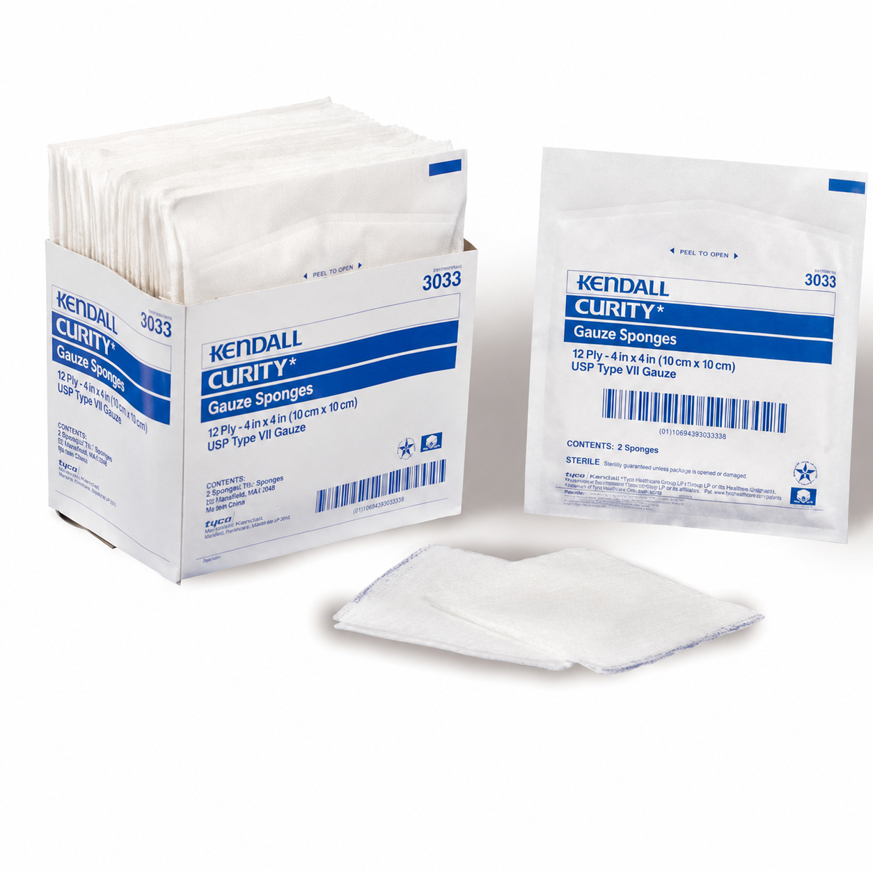 Curity Gauze Sponge 2  X 2  8-ply Sterile (50 Pks Of 2)